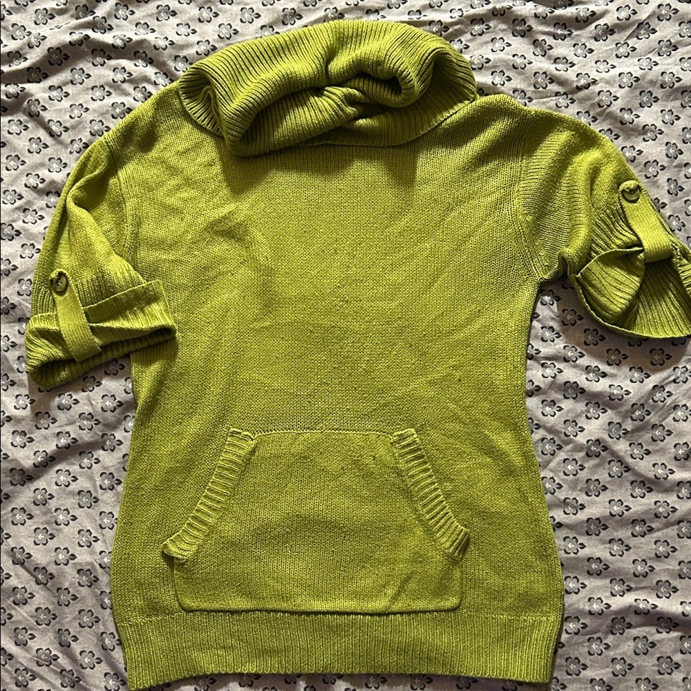 Cato Lime Green Cowl Neck Sweater